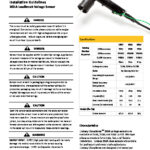 image of the cover page of the installation instructions for Lindsey Elbow voltage sensors